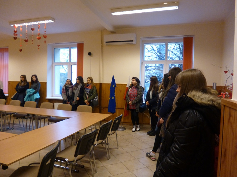 MCK OHP gościnnie w szkole w Grubnie w ramach  kształcenia zawodowego