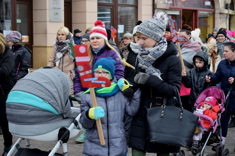 Dzisiaj w Chełmnie bum..bum... Zespół Downa zrobił szum !!! Happening w pierwszy dzień wiosny