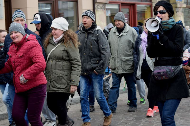Dzisiaj w Chełmnie bum..bum... Zespół Downa zrobił szum !!! Happening w pierwszy dzień wiosny