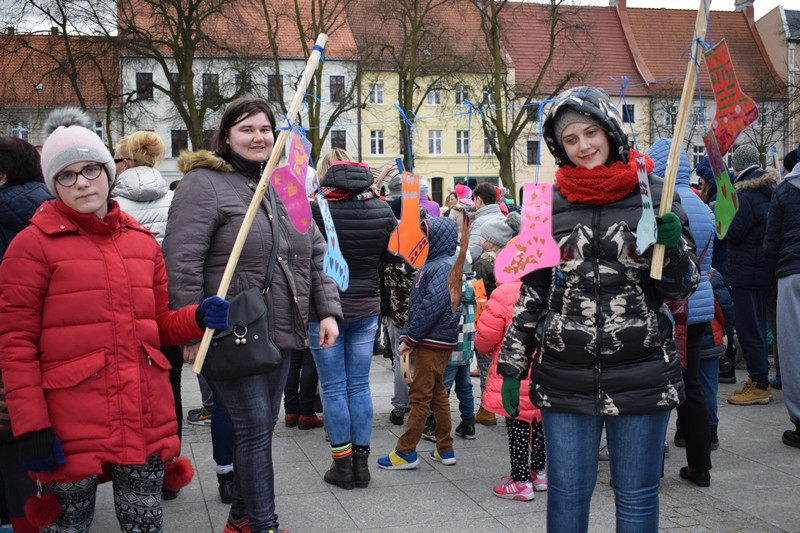 Dzisiaj w Chełmnie bum..bum... Zespół Downa zrobił szum !!! Happening w pierwszy dzień wiosny