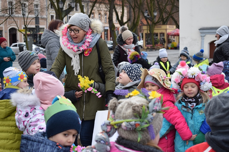 Dzisiaj w Chełmnie bum..bum... Zespół Downa zrobił szum !!! Happening w pierwszy dzień wiosny