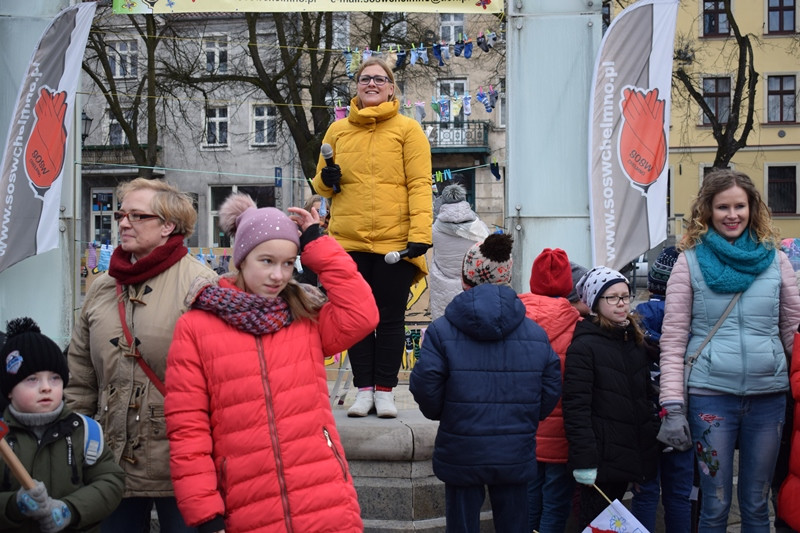 Dzisiaj w Chełmnie bum..bum... Zespół Downa zrobił szum !!! Happening w pierwszy dzień wiosny