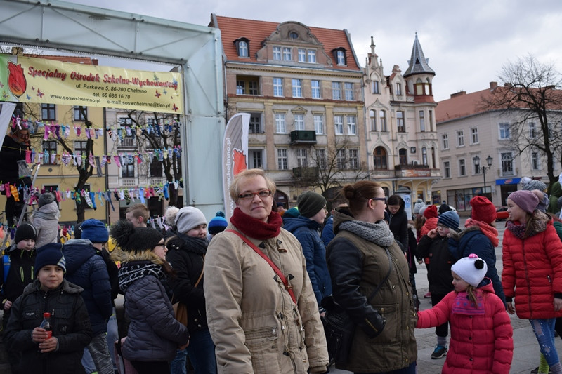 Dzisiaj w Chełmnie bum..bum... Zespół Downa zrobił szum !!! Happening w pierwszy dzień wiosny