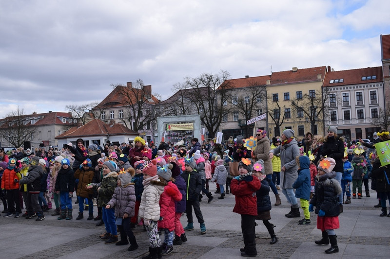Dzisiaj w Chełmnie bum..bum... Zespół Downa zrobił szum !!! Happening w pierwszy dzień wiosny