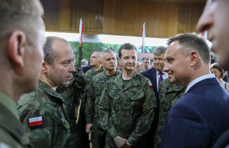 Żołnierze 3. Batalionu Drogowo-Mostowego na spotkaniu z Prezydentem Andrzejem Dudą