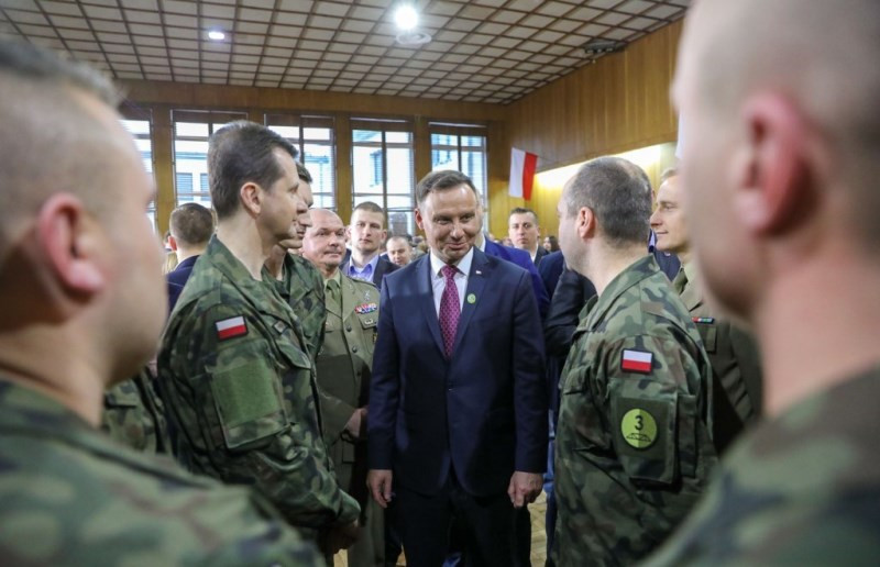 Żołnierze 3. Batalionu Drogowo-Mostowego na spotkaniu z Prezydentem Andrzejem Dudą