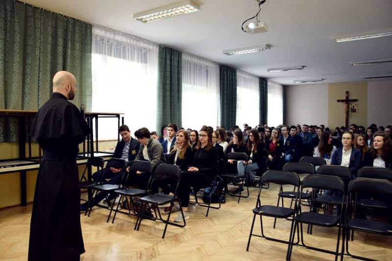 Podziękowanie za rekolekcje w Katolickiej Szkole Księży Pallotynów