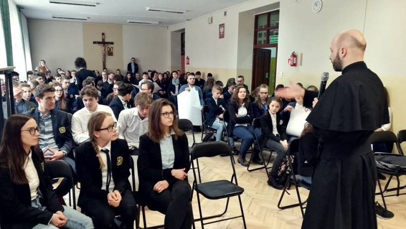 Podziękowanie za rekolekcje w Katolickiej Szkole Księży Pallotynów