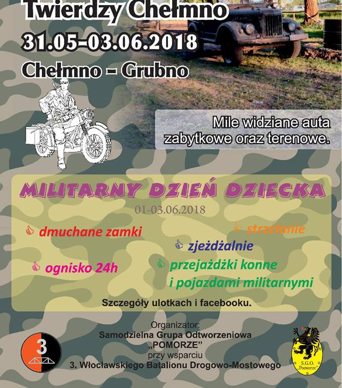 31.05-03.06 - VI Zlot Militarny: Rajd Szlakiem Twierdzy Chełmno