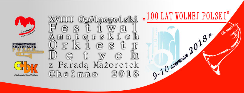 9-10 czerwca - XVIII Ogólnopolski Festiwal Amatorskich Orkiestr Dętych z Paradą Możoretek