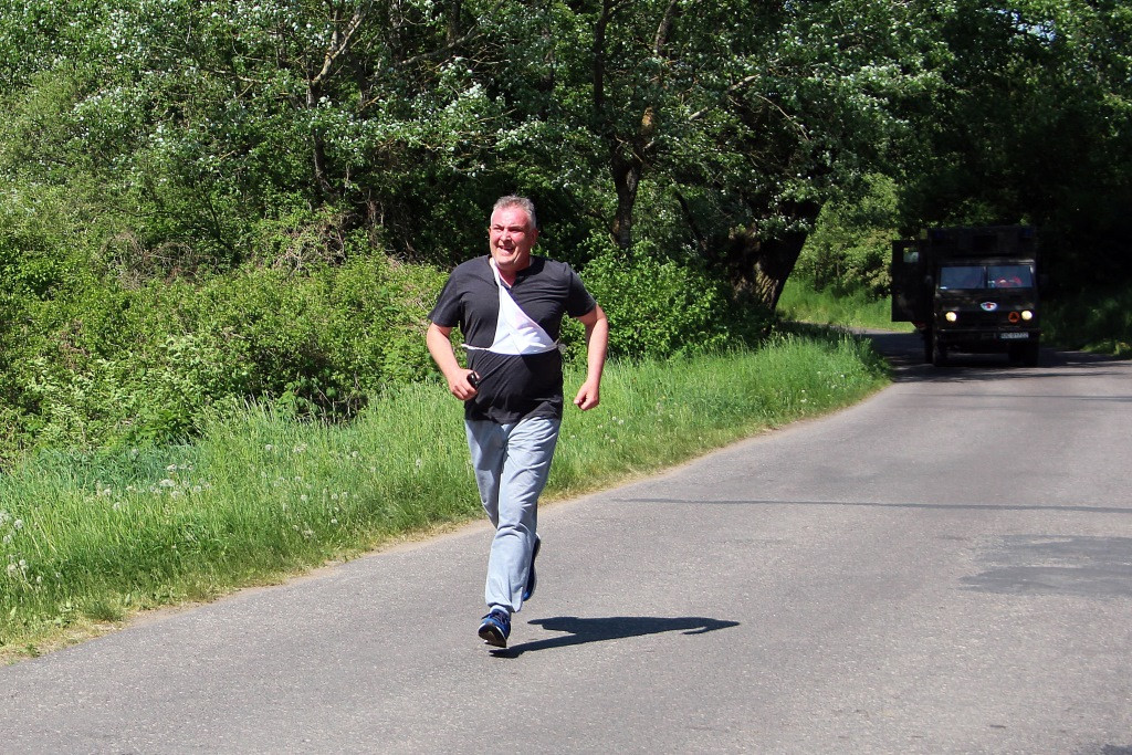 Egzamin sprawności fizycznej w 3 Batalionie Drogowo-Mostowym