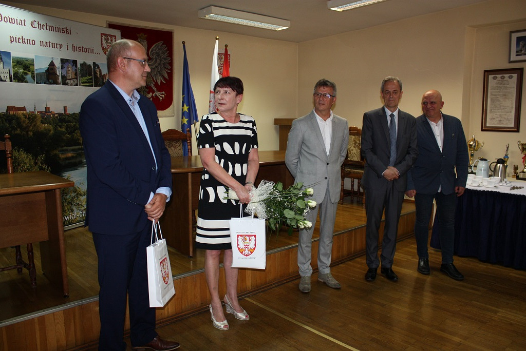 Podziękowanie za wieloletnią współpracę dla pani Marioli Burc