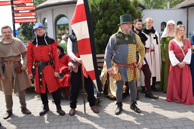 Powitanie uczestników XX Turnieju Rycerskiego Bractw Zaprzyjaźnionych ?O Złotą Jaszczurkę w Mieście Zakochanych?