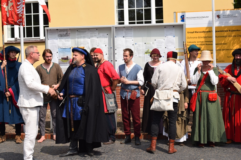 Powitanie uczestników XX Turnieju Rycerskiego Bractw Zaprzyjaźnionych ?O Złotą Jaszczurkę w Mieście Zakochanych?
