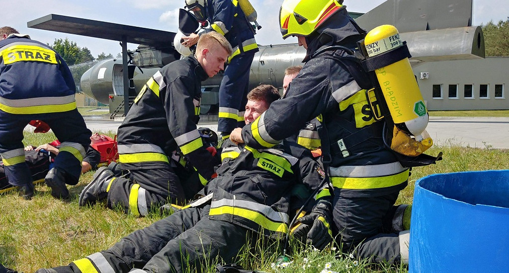 Samolot transportowy  CASA C-295 runął na ziemię w Dolnej Grupie