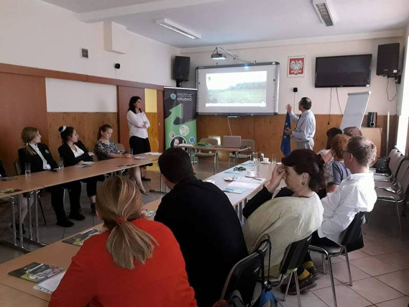 Przedstawiciele różnych państw w Zespole Szkół CKP Grubno