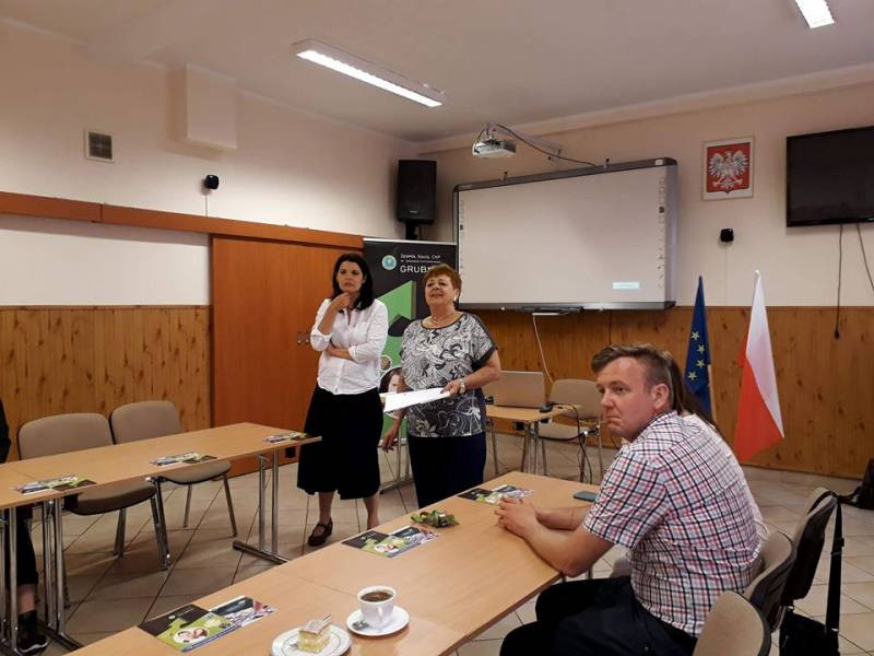 Przedstawiciele różnych państw w Zespole Szkół CKP Grubno