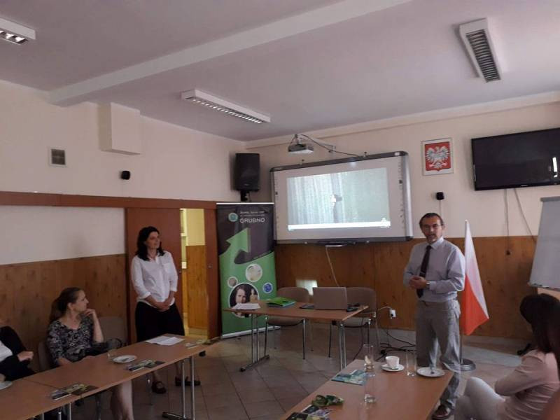 Przedstawiciele różnych państw w Zespole Szkół CKP Grubno