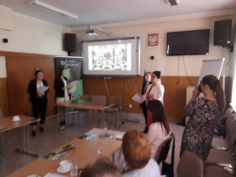 Przedstawiciele różnych państw w Zespole Szkół CKP Grubno