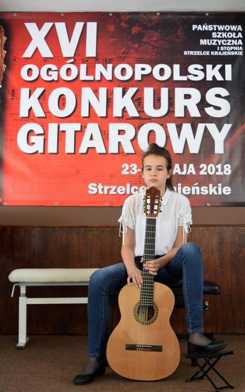 Karolina Bednarz najlepsza w XVI Ogólnopolskim Konkursie Gitarowym