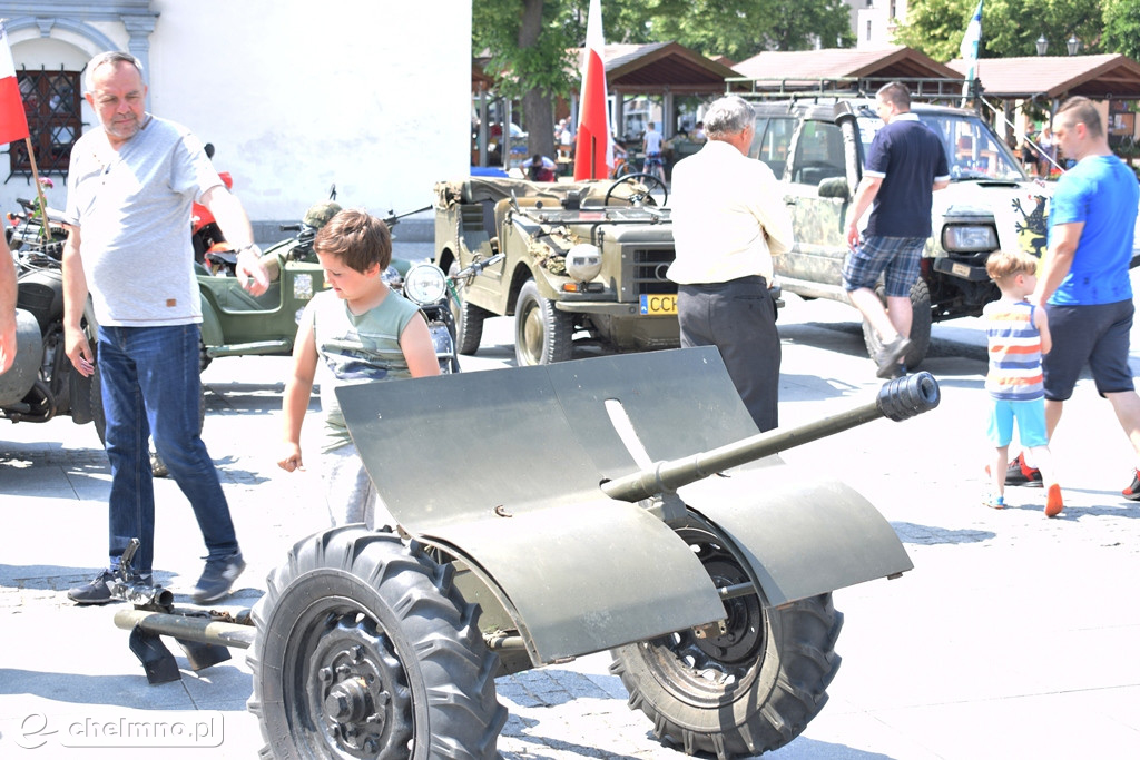 Uczestnicy VI Zlotu Militarnego na Rynku