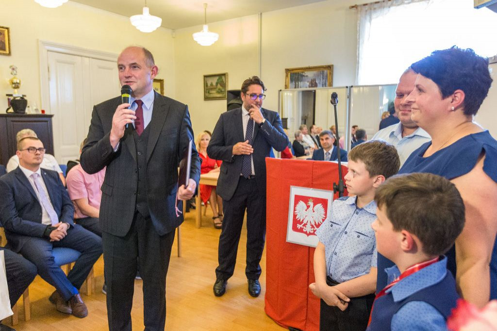 Marszałek Piotr Całbecki z wizytą w gminie Unisław