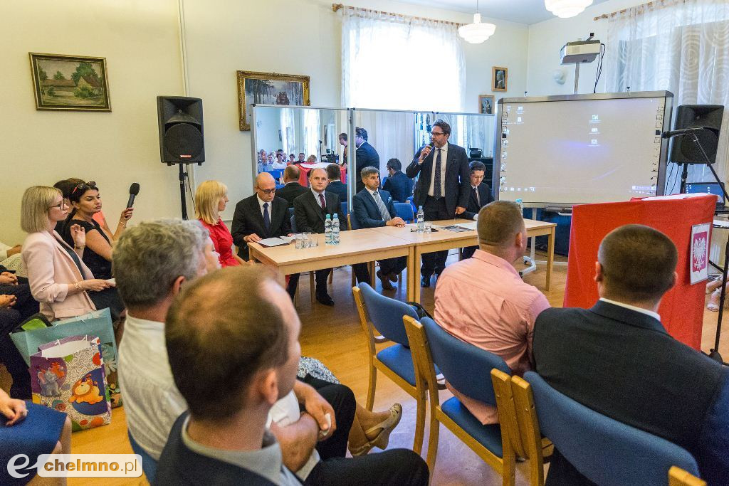 Marszałek Piotr Całbecki z wizytą w gminie Unisław