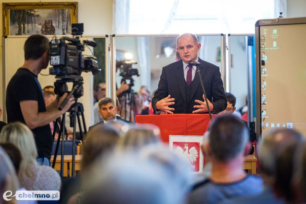 Marszałek Piotr Całbecki z wizytą w gminie Unisław