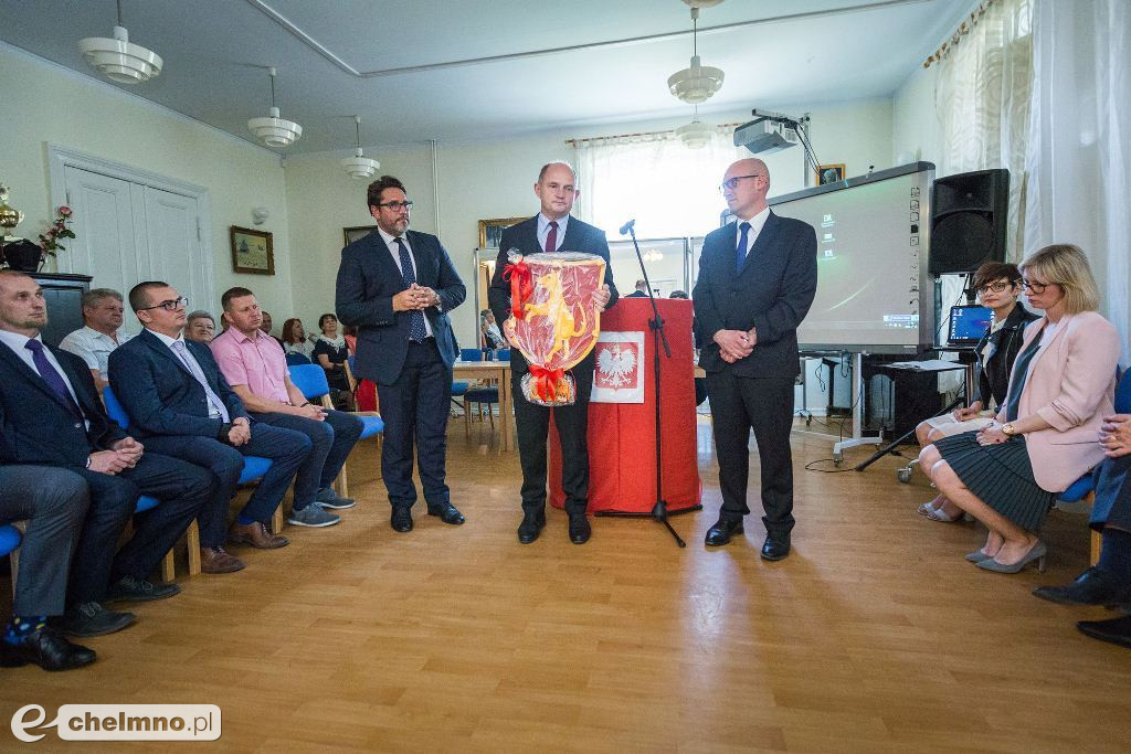 Marszałek Piotr Całbecki z wizytą w gminie Unisław