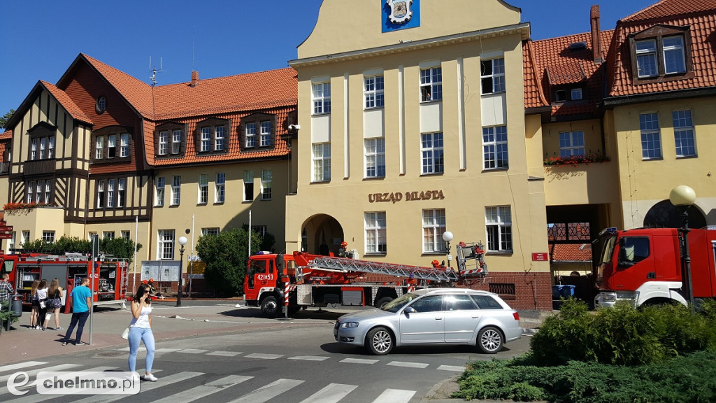 57 osób ewakuowano z Urzędu Miasta Chełmna