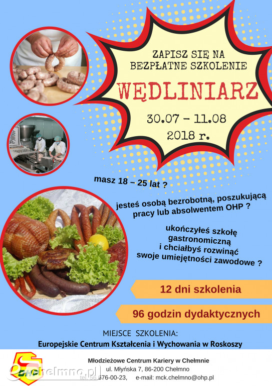 MCK OHP zaprasza na darmowe szkolenia