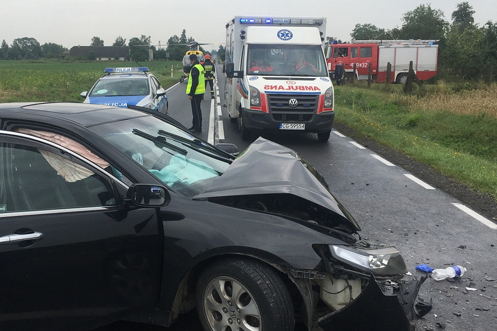 Czarny weekend! 6 osób poszkodowanych w Paparzynie koło Chełmna