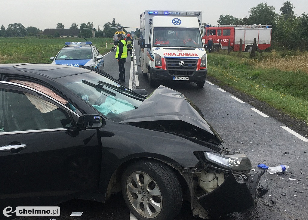Czarny weekend! 6 osób poszkodowanych w Paparzynie koło Chełmna