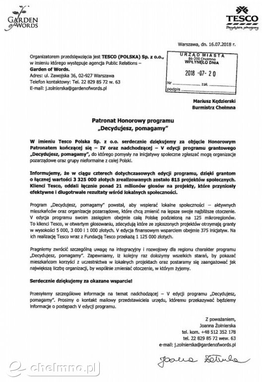 Zbliża się V edycja programu: Decydujesz, pomagamy