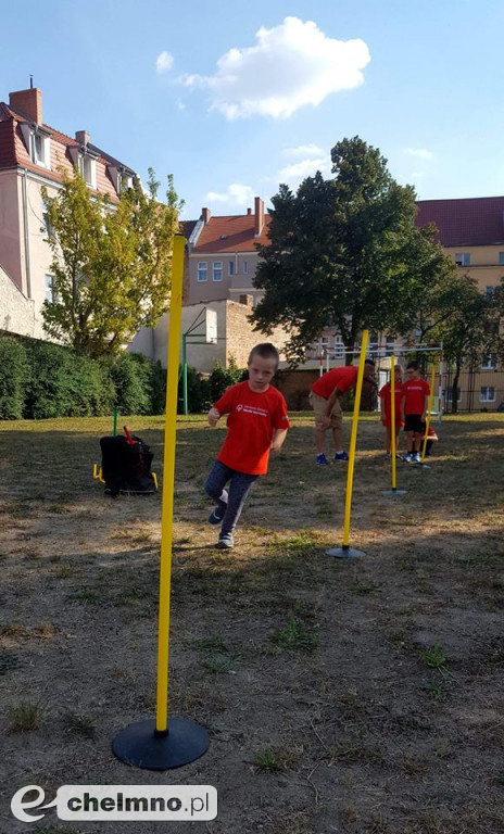 Zajęcia młodych sportowców w plenerze