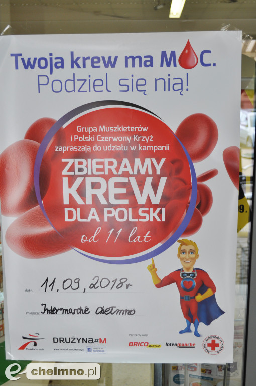Akcja przy Intermarché: Zbieramy krew dla Polski