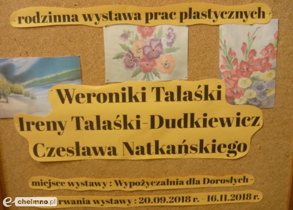 Pięknie malują i pokazali swoje prace w Bibliotece