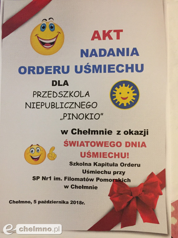 Chełmiński- SZKOLNY Dzień Uśmiechu