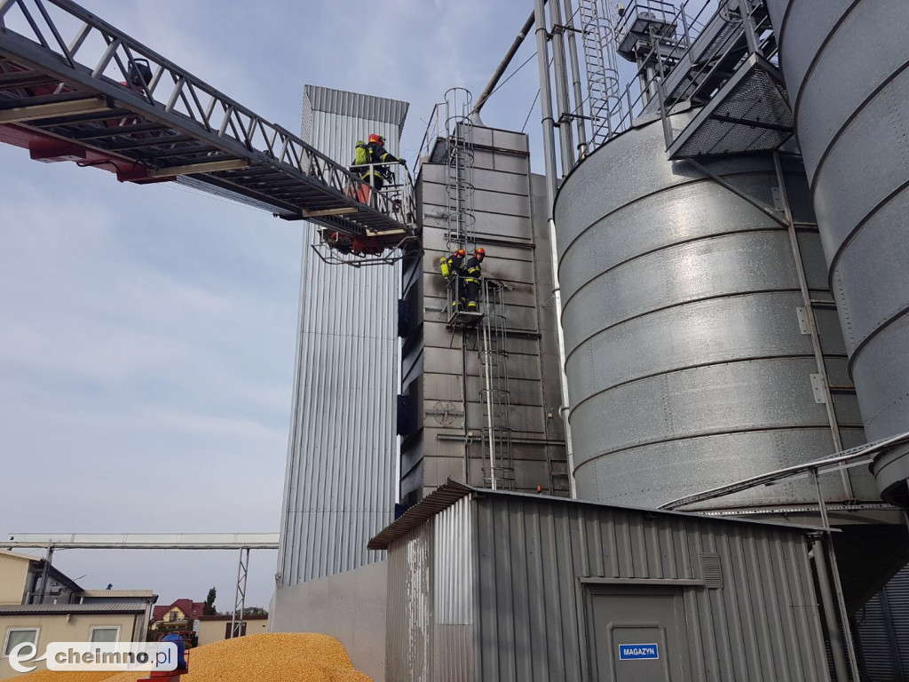 Płonął silos w Kaudusie! Czy ludzie stracą pracę w fabryce ?