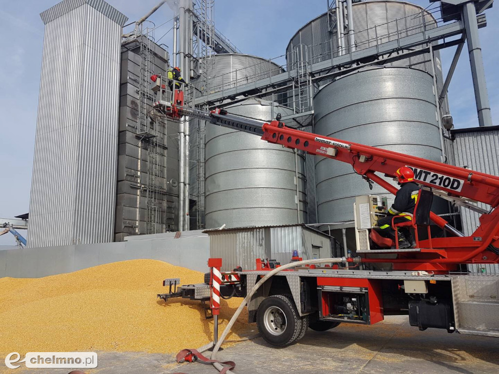 Płonął silos w Kaudusie! Czy ludzie stracą pracę w fabryce ?