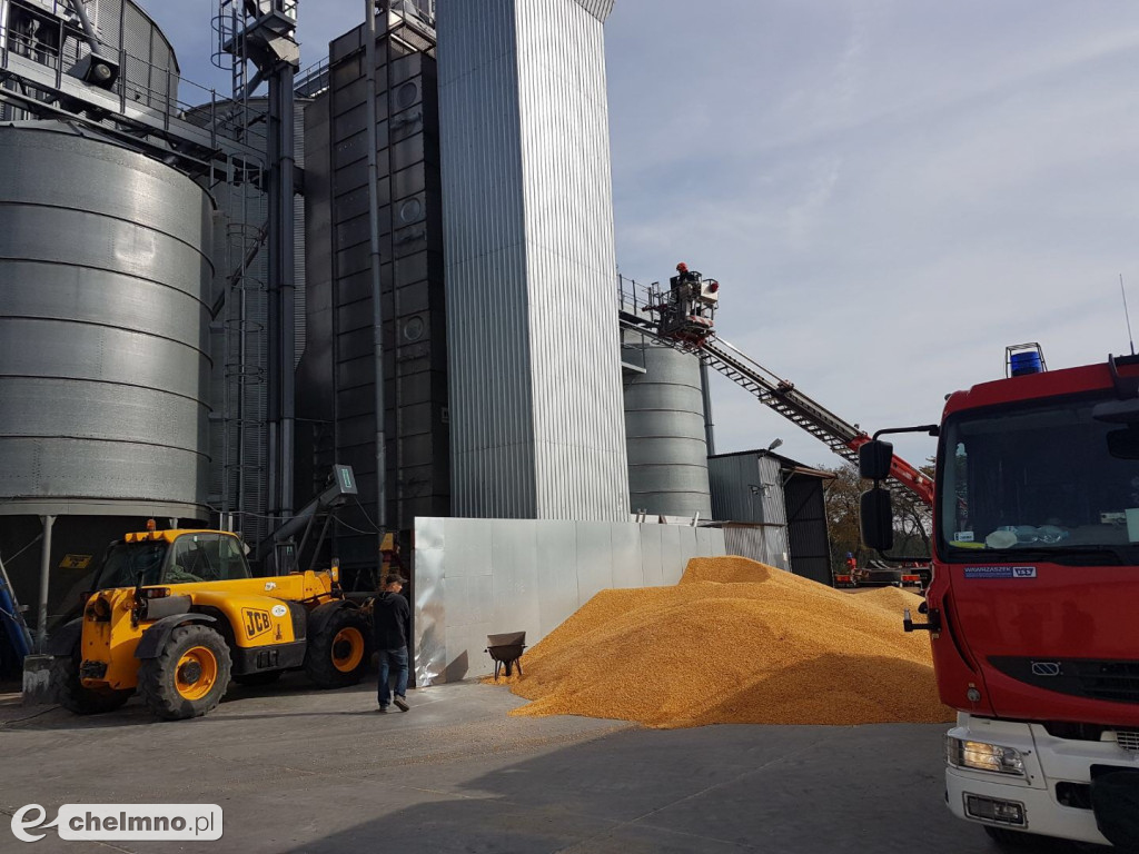 Płonął silos w Kaudusie! Czy ludzie stracą pracę w fabryce ?