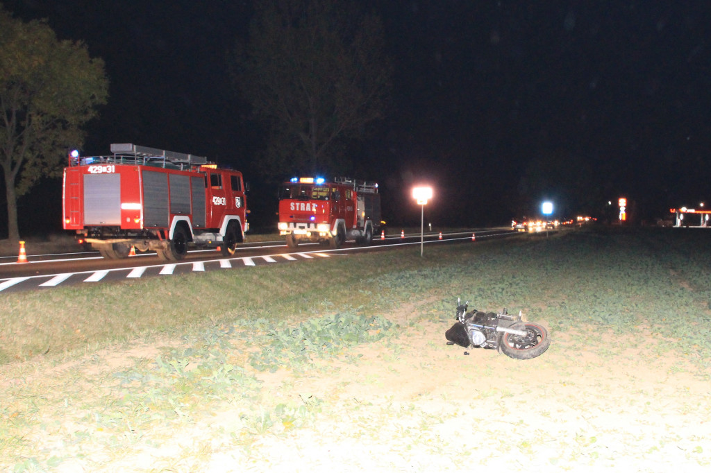 Śmiertelny wypadek 46-letniego motocyklisty