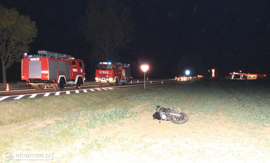 Śmiertelny wypadek 46-letniego motocyklisty