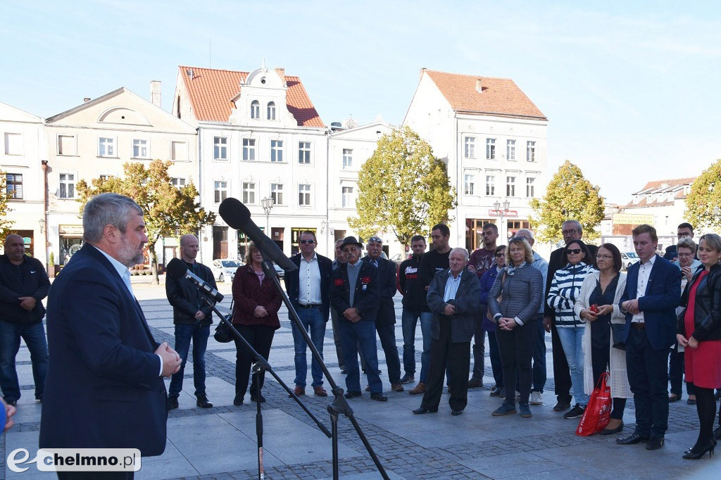 Kandydat na Burmistrza i Minister Rolnictwa i Rozwoju Wsi na Rynku