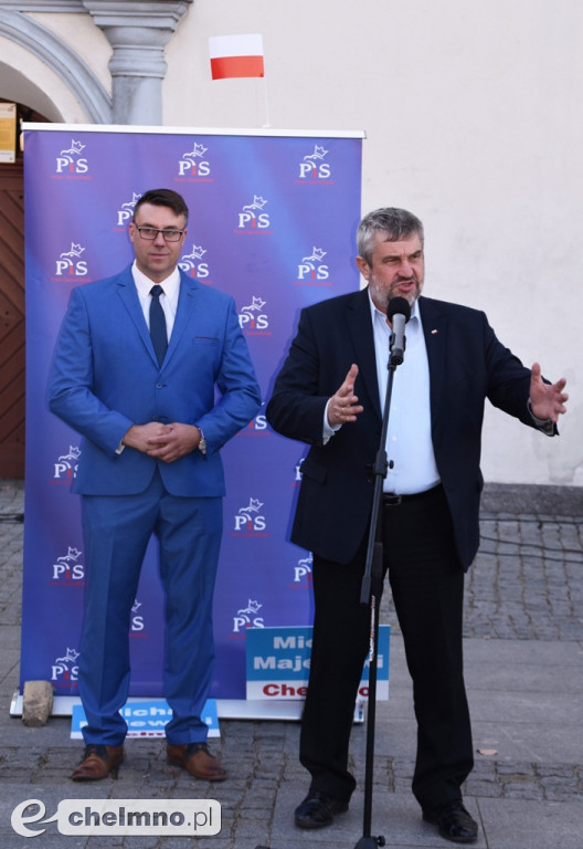 Kandydat na Burmistrza i Minister Rolnictwa i Rozwoju Wsi na Rynku