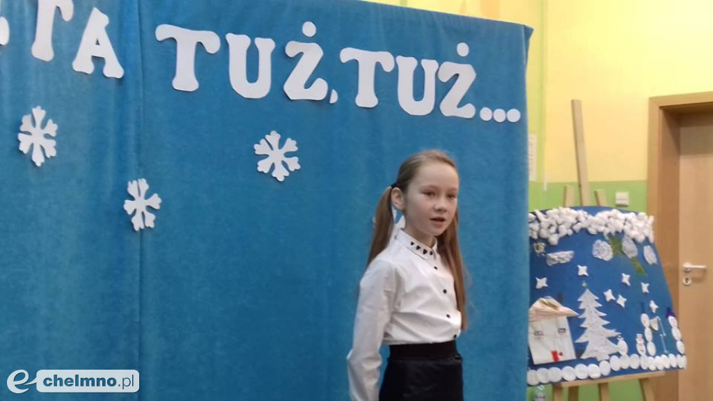 Pięknie recytowali wiersze świąteczne.