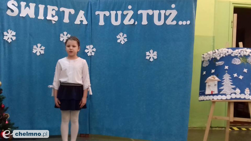 Pięknie recytowali wiersze świąteczne.