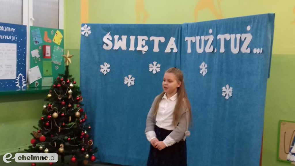 Pięknie recytowali wiersze świąteczne.