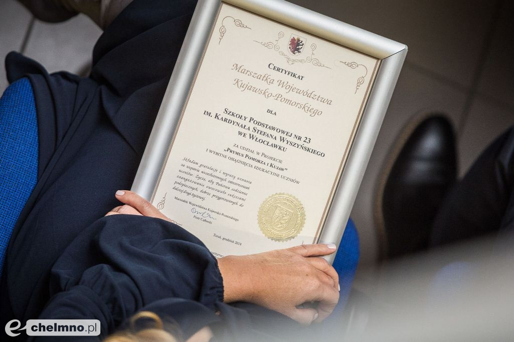 Uroczystość dla najlepszych stypendystów Prymus Pomorza i Kujaw.