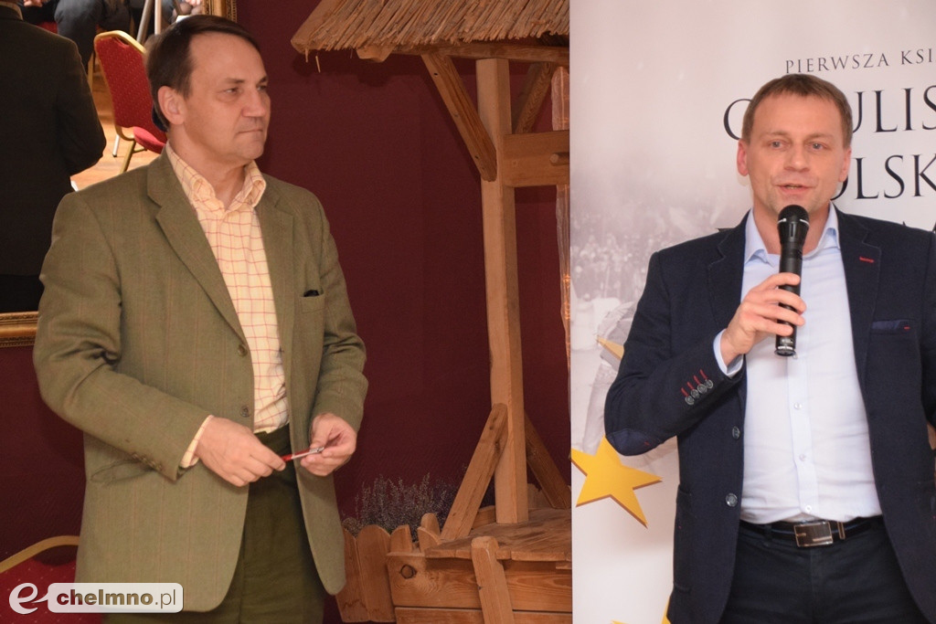 Wizyta Radosława Sikorskiego w Chełmnie.